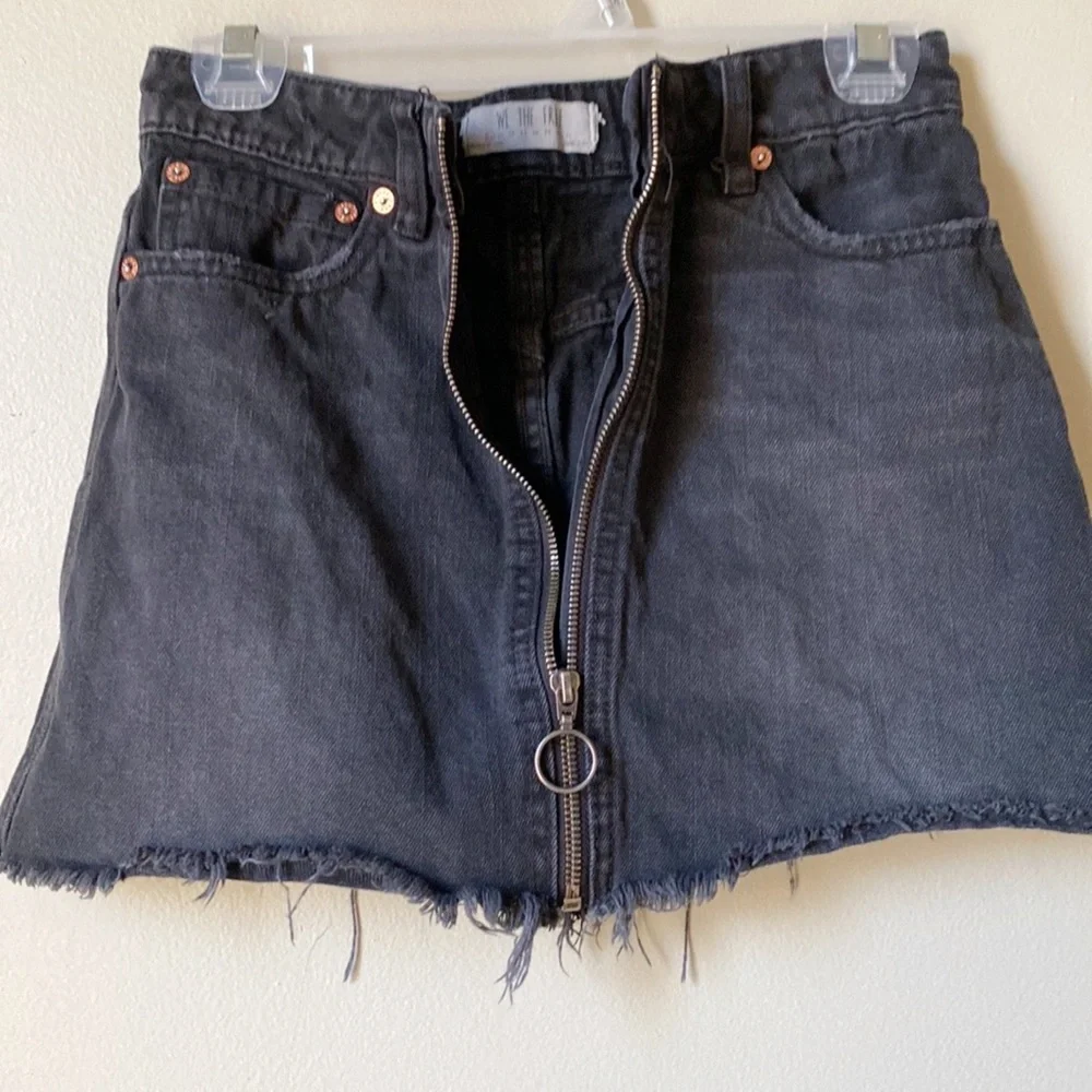 We The Free | Black Denim Mini Skirt - Picture 5 of 7